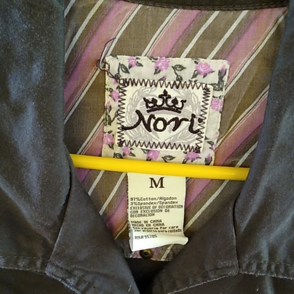 Nori Brown Jacket Junior Size medium - Picture 3 of 3